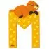 Animal Wooden Letter - M