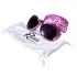 Kids Retro Wrap Around Sunglasses - Pink Diva