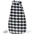 Woven Cotton Nap Bag - Charcoal Scallops