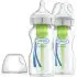 Options+ Wide Neck Glass Bottle 2 Pack 9oz