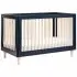 Lolly 3 In 1 Crib With Toddler Rail - Navy Washed Natural