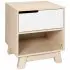 Hudson Nightstand With Usb Port Washed Natural White