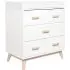 Scoot 3 Drawer Changer Dresser White - Washed Natural