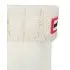 6 Stitch Cable Kids Boot Sock - White