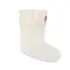 6 Stitch Cable Kids Boot Sock - White