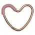 Stroller Heart Hook - Rose Gold/Pink Leather