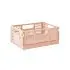 Modern Folding Crate - Clay