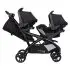 Sit N Stand Double Stroller - Dash Black