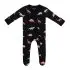 Printed Zippered Footie - Midnight Roar