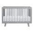 Hudson 3 In 1 Crib With Toddler Rail - Grey
