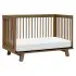 Scoot 3 In 1 Convertible Crib - Natural Walnut