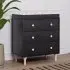 Lolly 3 Drawer Changer Dresser - Black Washed Natural