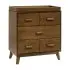Scoot 3 Drawer Changer Dresser - Natural Walnut