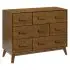 Scoot 6 Drawer Dresser - Natural Walnut
