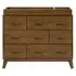 Scoot 6 Drawer Dresser - Natural Walnut