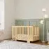 Yuzu 8 in 1 Convertible Crib with All Stages Conversion Kit - Natural