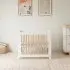 Yuzu 8 in 1 Convertible Crib with All Stages Conversion Kit - White/Natural