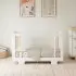 Yuzu 8 in 1 Convertible Crib with All Stages Conversion Kit - White/Natural