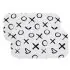 Burp Pad 2 Pack - Black White XO