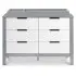 Colby 6 Draw Dresser -Grey/White
