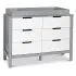 Colby 6 Draw Dresser -Grey/White