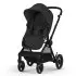 EOS Travel System Moon Black Stroller and Aton 2 Lava Stone Infant Car Seat