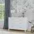 Charlie 6 Drawer Double Dresser - White