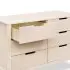 Colby 6 Draw Dresser - Washed Natural