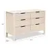 Colby 6 Draw Dresser - Washed Natural