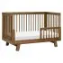Hudson 3 In 1 Crib With Toddler Rail - Natural Walnut