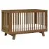Hudson 3 In 1 Crib With Toddler Rail - Natural Walnut