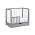 Colby 4 - In - 1 Convertible Mini Crib With Trundle Grey White