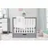 Colby 4 - In - 1 Convertible Mini Crib With Trundle Grey White