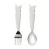 Big Kids Spoon/Fork Set - Llama/Cream