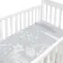 Percale Crib Sheet Printed - Bunny Grey