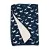 Muslin Quilt 4 Layer - Blue Whales
