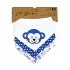 3 Pack Bandana Bib - Navy Monkey