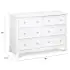 Kalani 6 Drawer Double Wide Dresser White