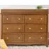 Kalani 6 Drawer Double Wide Dresser Chestnut
