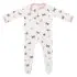 Printed Zippered Footie - Butterfly