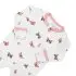 Printed Zippered Footie - Butterfly