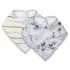 Luxe Muslin Bandana Bib Set - Ink Floral