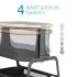 Iora Bedside Bassinet - Classic Graphite