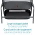 Iora Bedside Bassinet - Classic Graphite