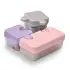 Puzzle Food Storage Container - Pink/Grey/Purple