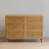 Marin with Cane 6 Drawer - Honey Cane