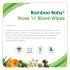 Bamboo Baby Nose N Blows Wipes 30 Count