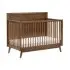 Palma 4 In 1 Crib With Toddler Rail - Natural Walnut