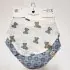 3 Pack Muslin Milk Bibs - Blue