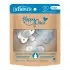 HappyPaci One-Piece Silicone Pacifier 3 Pack - Lt. Blue/Blue/White